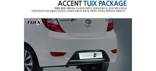 TUIX REAR BUMPER COVER KIT HYUNDAI NEW ACCENT 2013-16