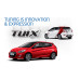 tuix rear bumper cover kit hyundai new accent 2013-16