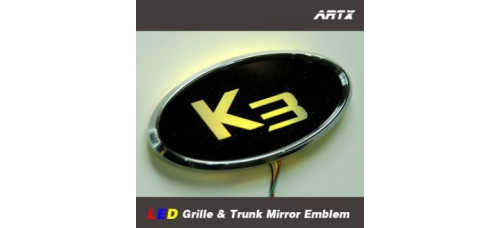 artx kia k3 - led mirror tuning emblem set