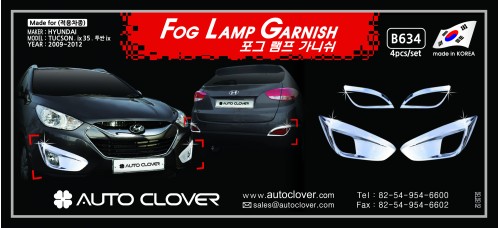 AUTOCLOVER FOG LAMP GARNISH TUCSON IX35 2009-15