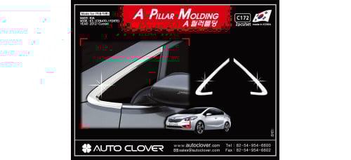 a pillar molding set for kia k3 cerato 2012-15