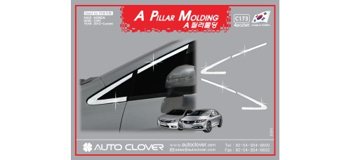 AUTOCLOVER A PILLAR MOLDING SET FOR HONDA CIVIC 2012 MNR