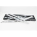 autoclover chrome door visor set for kia k7 2009-15