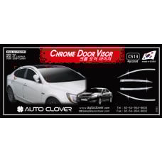 AUTOCLOVER CHROME DOOR VISOR SET FOR KIA K7 2009-15