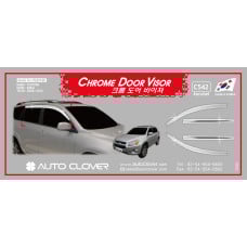 autoclover chrome door visor set toyota rav4 2006-12