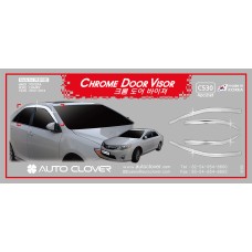 AUTOCLOVER CHROME DOOR VISOR SET FOR TOYOTA CAMRY 2012-14 MNR