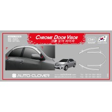 AUTOCLOVER CHROME DOOR VISOR  SET FOR TOYOTA COROLLA 2011-13 MNR
