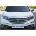 autoclover chrome hood guard set honda crv 2012-15