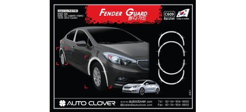 AUTOCLOVER FENDER GUARD_C SET FOR KIA K3 CERATO 2012-15 MNR