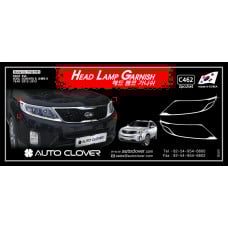 AUTOCLOVER HEAD LAMP GARNISH KIA SORENTO R 2012-13
