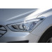 autoclover headlamp garnish hyundai santa fe 2012-15