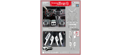 autoclover interior molding kit for honda crv 2011-14