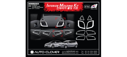 autoclover interior molding kit hyundai accent 2011-15
