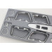 autoclover interior molding kit set kia sportage r 2010-15