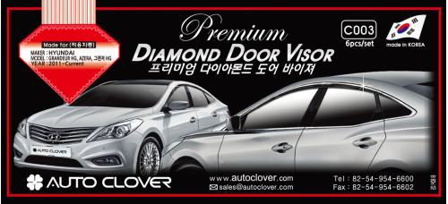 autoclover premuim door visor hyundai grandeur 2011-15