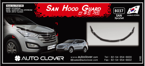 autoclover san hood guard hyundai santa fe 2012-15