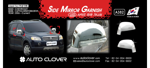 autoclover side mirror garnish chevrolet captiva 2011-15