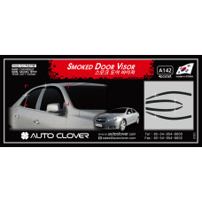 autoclover smoked door visor chevrolet malibu 2011-15