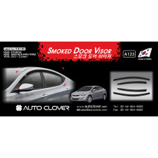 autoclover smoked door visor hyundai elantra 2010-15