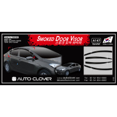 autoclover smoked door visor kia k3 cerato 2012-15