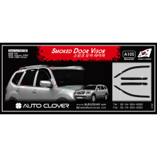 autoclover smoked door visor kia mohave 2008-15
