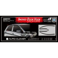 AUTOCLOVER SMOKED DOOR VISOR KIA PICANTO 2011-15