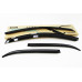 autoclover smoked door visor kia picanto 2011-15