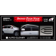 autoclover smoked door visor kia sorento r 2012-13
