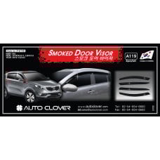 AUTOCLOVER SMOKED DOOR VISOR KIA SPORTAGE R 2010-15