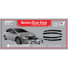 AUTOCLOVER SMOKED DOOR VISOR SET – HONDA CIVIC 2012