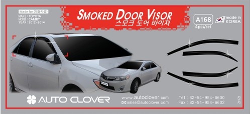 AUTOCLOVER SMOKED DOOR VISOR TOYOTA CAMRY 2012-14