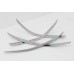 chrome bumper molding set for kia k3 cerato 2012-15