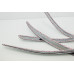 chrome bumper molding set for kia k3 cerato 2012-15