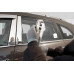 chrome door visor set for chevrolet captiva 2011-15