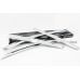 chrome door visor set for chevrolet captiva 2011-15