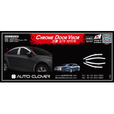 chrome door visor set for chevrolet cruze 2011-15