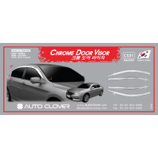 CHROME DOOR VISOR SET FOR HONDA ACCORD 2012-15