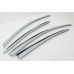 chrome door visor set for hyundai accent 2011-15