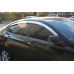 chrome door visor set for hyundai accent 2011-15