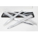 chrome door visor set for hyundai accent 2011-15