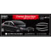 chrome door visor set for hyundai genesis 2008-13