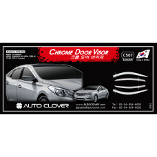 CHROME DOOR VISOR SET FOR HYUNDAI GRANDEUR HG 2011-15