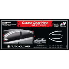 chrome door visor set for kia forte cerato 2008-12