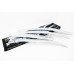chrome door visor set for kia picanto 2011-15
