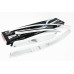 chrome door visor set for kia picanto 2011-15