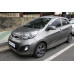 chrome door visor set for kia picanto 2011-15