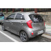 chrome door visor set for kia picanto 2011-15