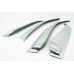 chrome door visor set for kia picanto 2011-15