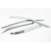 chrome door visor set for kia picanto 2011-15