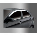chrome door visor set for kia picanto 2011-15